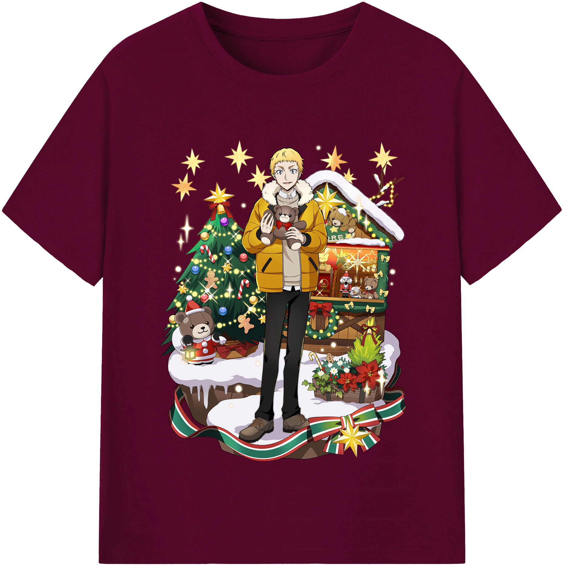 （画像用） 文豪ストレイドッグス Bungo Stray Dogs レディースカジュアルプリントTシャツ（綿100％）